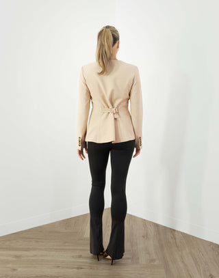 Bill Blazer - Tailored Button Up Blazer - Beige