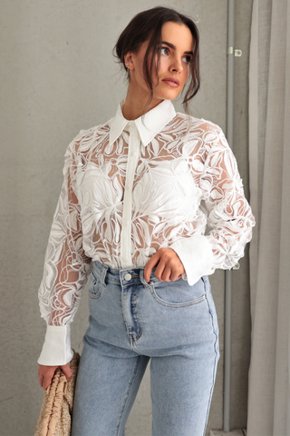 Collared-Button-Down-Sheer-Shirt - White.png