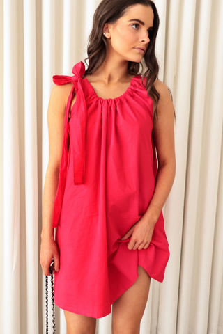 Loose-Linen-Mini-Dress - Red.png