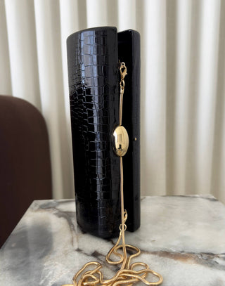 amir-clutch-round-faux-croc-clutch-black