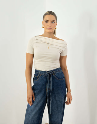 Amy Jeans - High Waist Relaxed Jeans - Blue Denim