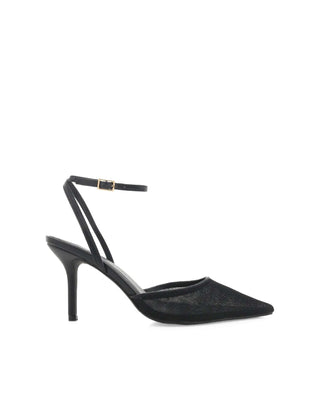 Billini Ketifa Heels - Pointed Mesh Heels - Black