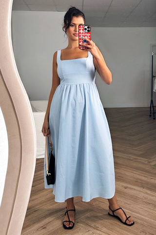 dress-fitted-bust-flare-midi-blue