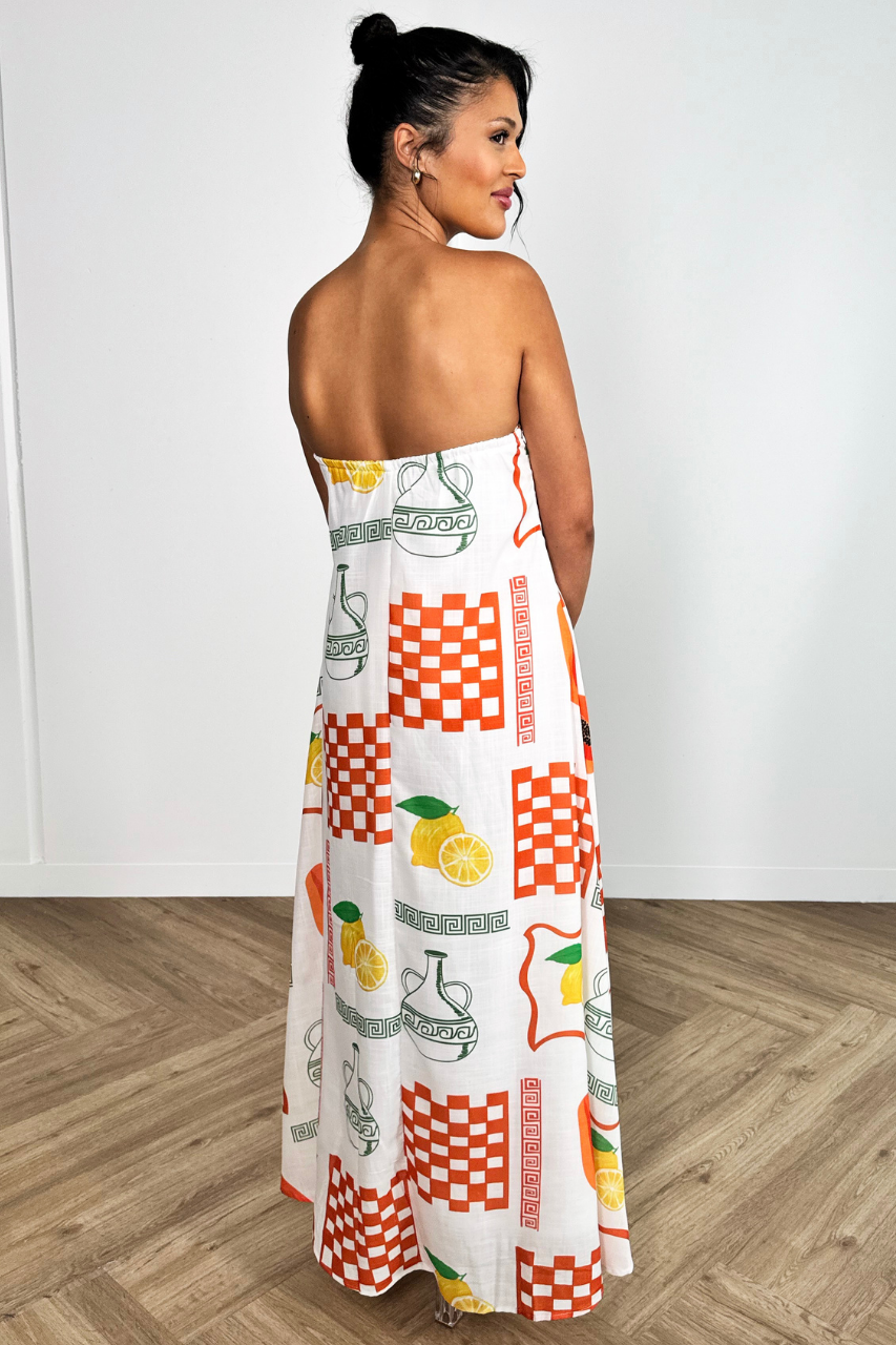 Strapless sales loose dress