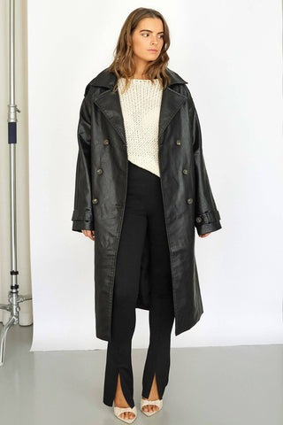 lenny-trench-vegan-leather-long-sleeve-trench-black