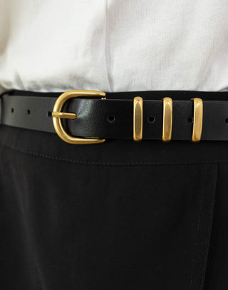  luna-belt-three-bar-gold-buckle-belt-black