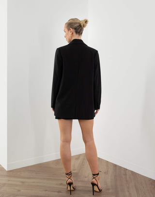 Maeve Blazer - Oversized Longline Blazer - Black