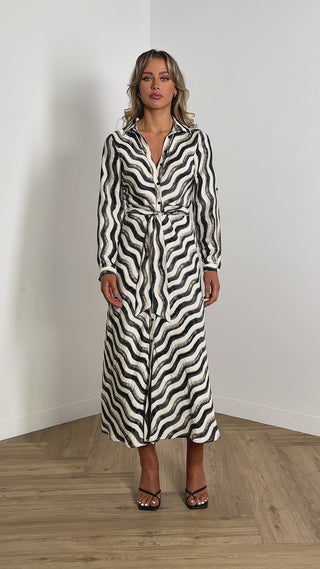 rachel-dress-collared-button-up-relaxed-midi-dress-black-abstract