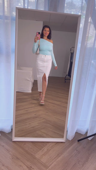 High Waist Full Stretch Midi Skirt