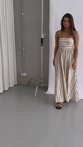 Cut-Out-Maxi-Dress-Beige-Stripe