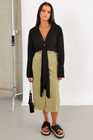 Sofia Skirt - Khaki