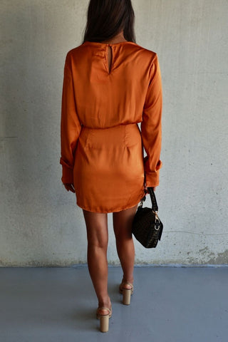 Beckwith Dress - Burnt Orange